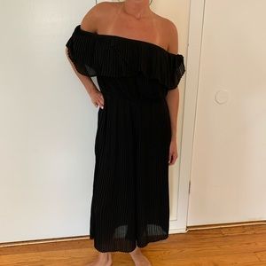 Off shoulder black dress NWT